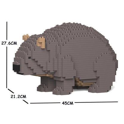 Wombat Sculpture - LAminifigs , lego style jekca building set, big