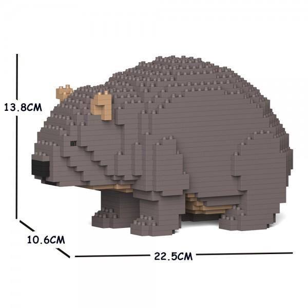 Wombat Sculpture - LAminifigs , lego style jekca building set, small