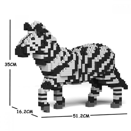 Zebra Sculpture - LAminifigs , lego style jekca building set, big size