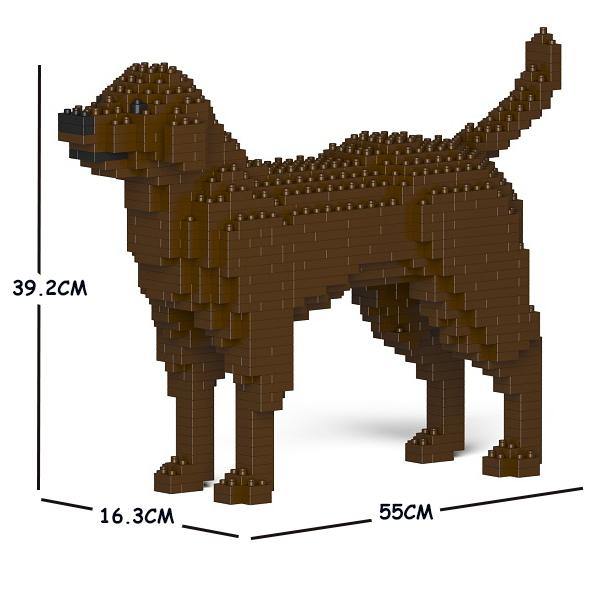 Labrador Retriever Dog Sculptures - LAminifigs , lego style jekca building set