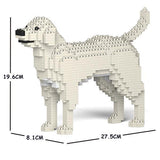 Labrador Retriever Dog Sculptures - LAminifigs , lego style jekca building set