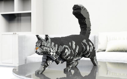 Maine Coon Cats Sculptures - LAminifigs , lego style jekca building set