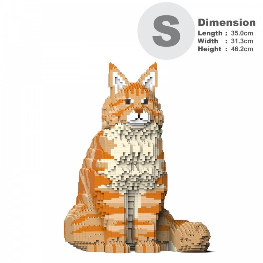 Maine Coon Cats Sculptures - LAminifigs , lego style jekca building set