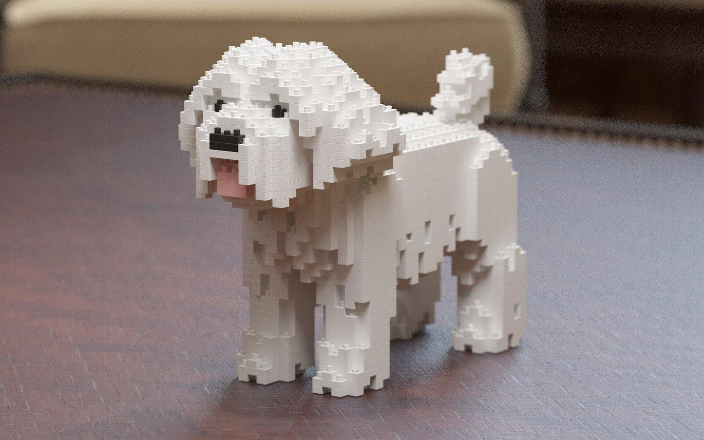 Maltese Dog Sculptures - LAminifigs , lego style jekca building set