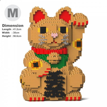 Maneki Neko Sculptures - LAminifigs , lego style jekca building set