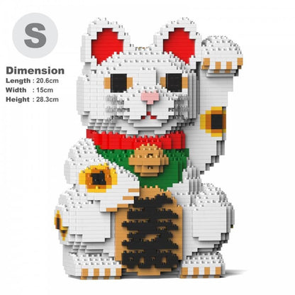 Maneki Neko Sculptures - LAminifigs , lego style jekca building set