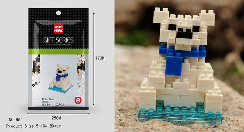 Mini Building Blocks 3D Animal Kits - LAminifigs , lego style jekca building set