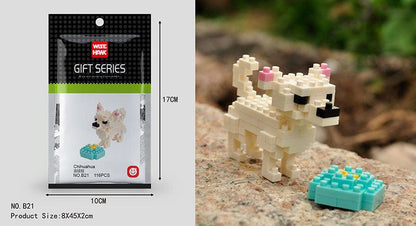 Mini Building Blocks 3D Animal Kits - LAminifigs , lego style jekca building set