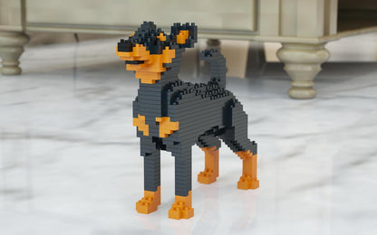 Miniature Pinscher Dog Sculptures - LAminifigs , lego style jekca building set