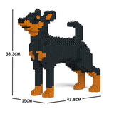 Miniature Pinscher Dog Sculptures - LAminifigs , lego style jekca building set
