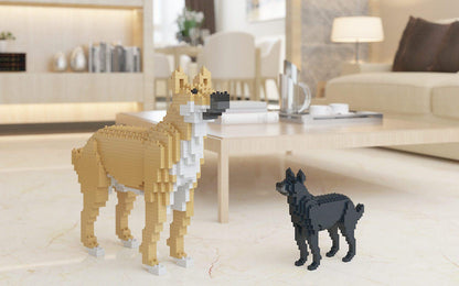 Mongrel Dog Sculptures - LAminifigs , lego style jekca building set