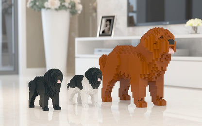 Newfoundland Dog Sculptures - LAminifigs , lego style jekca building set