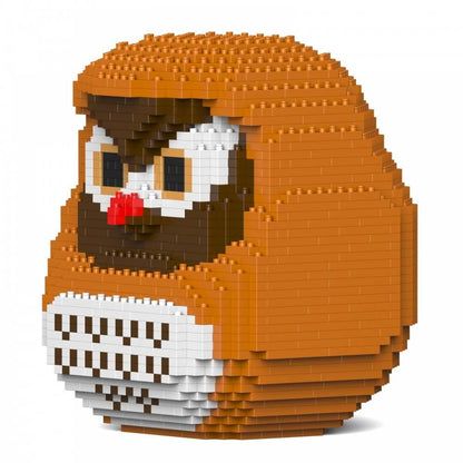 Owl Daruma Doll Sculptures - LAminifigs , lego style jekca building set