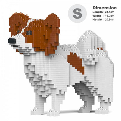 Papillon Dog Sculptures - LAminifigs , lego style jekca building set