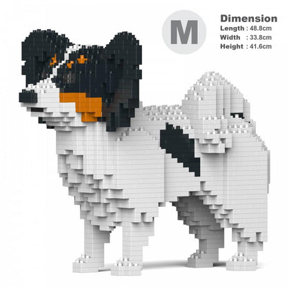 Papillon Dog Sculptures - LAminifigs , lego style jekca building set