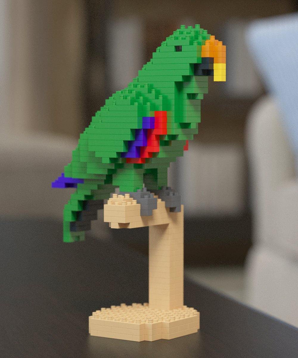 Parrots Sculptures - LAminifigs , lego style jekca building set