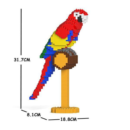 Parrots Sculptures - LAminifigs , lego style jekca building set