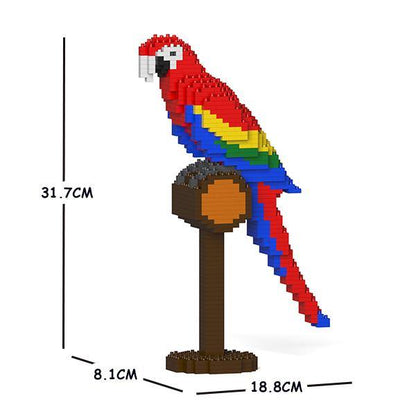 Parrots Sculptures - LAminifigs , lego style jekca building set