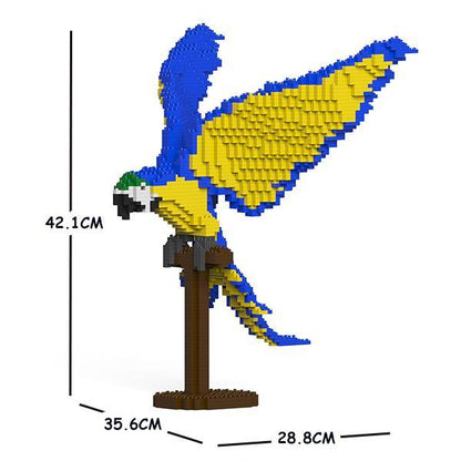 Parrots Sculptures - LAminifigs , lego style jekca building set