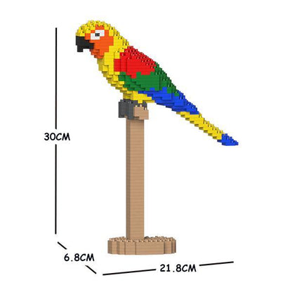 Parrots Sculptures - LAminifigs , lego style jekca building set