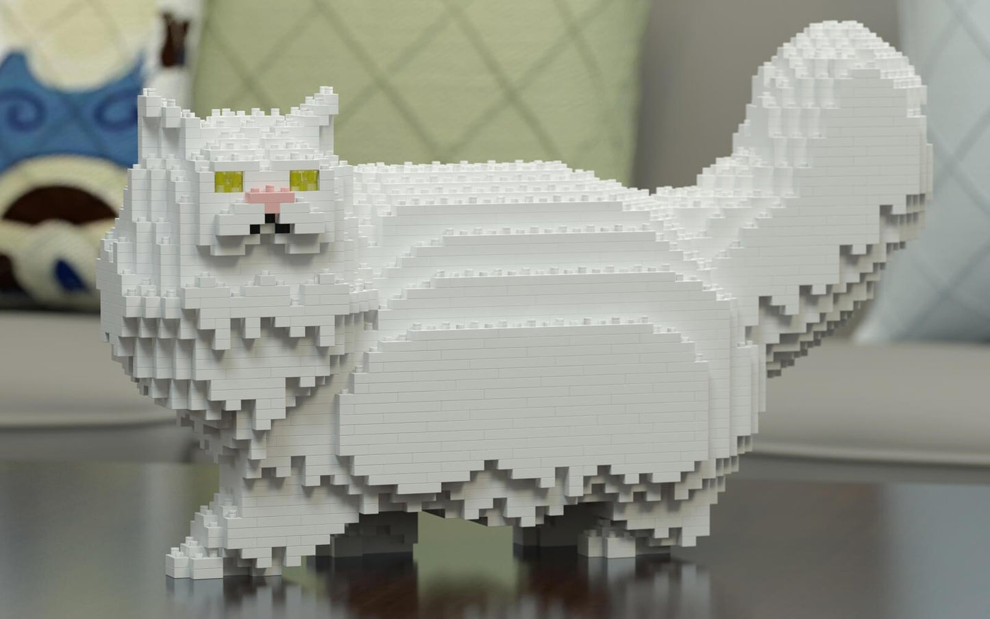 Persian Cats Sculptures - LAminifigs , lego style jekca building set