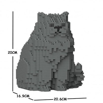 Persian Cats Sculptures - LAminifigs , lego style jekca building set