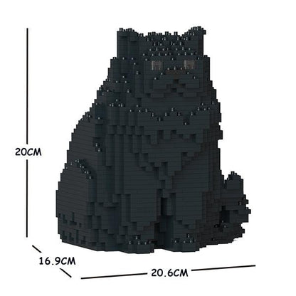 Persian Cats Sculptures - LAminifigs , lego style jekca building set