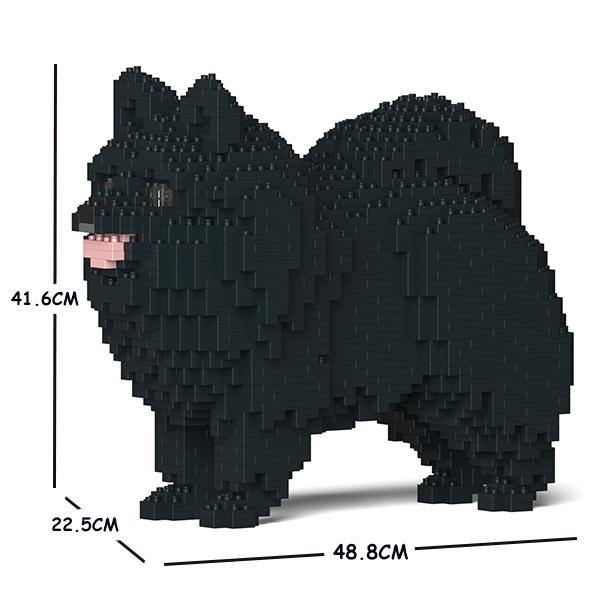 Pomeranian Dog Sculptures - LAminifigs , lego style jekca building set