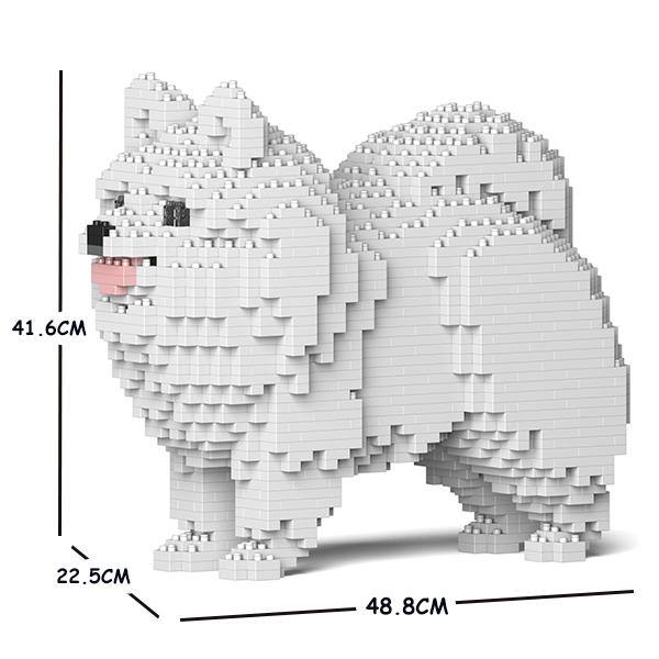 Pomeranian Dog Sculptures - LAminifigs , lego style jekca building set