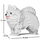 Pomeranian Dog Sculptures - LAminifigs , lego style jekca building set