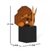 Poodle Pencil Cup - LAminifigs , lego style jekca building set