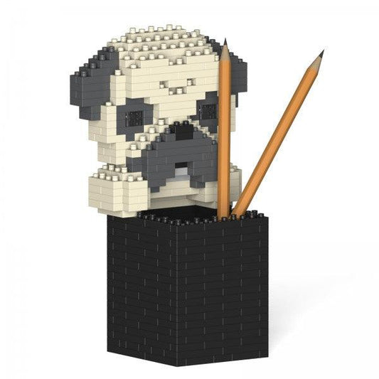 Pug Pencil Cup - LAminifigs , lego style jekca building set