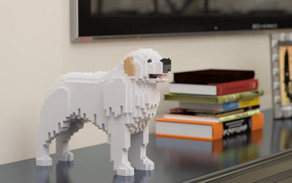 Pyrenean Mountain Dog Sculptures - LAminifigs , lego style jekca building set