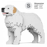Pyrenean Mountain Dog Sculptures - LAminifigs , lego style jekca building set