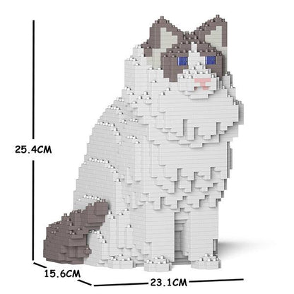 Ragdoll Cats Sculptures - LAminifigs , lego style jekca building set