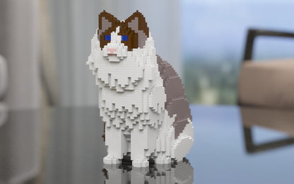 Ragdoll Cats Sculptures - LAminifigs , lego style jekca building set