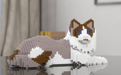 Ragdoll Cats Sculptures - LAminifigs , lego style jekca building set