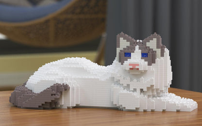 Ragdoll Cats Sculptures - LAminifigs , lego style jekca building set