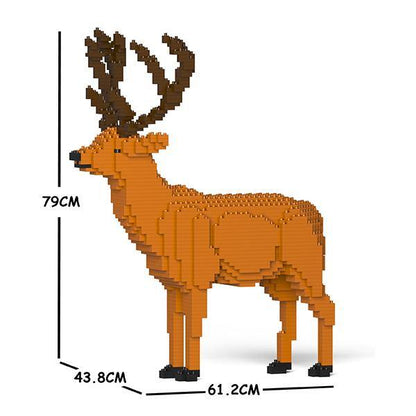 Reindeer Sculptures - LAminifigs , lego style jekca building set