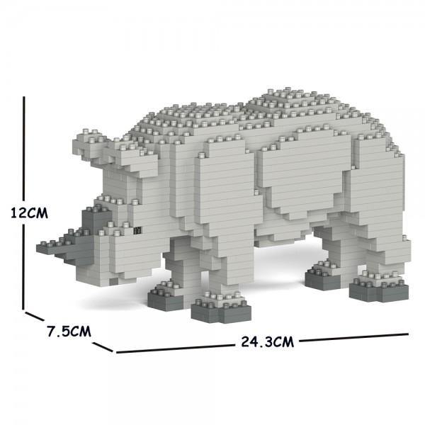 Rhino Sculpture - LAminifigs , lego style jekca building set