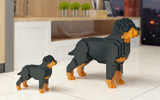 Rottweiler Dog Sculptures - LAminifigs , lego style jekca building set