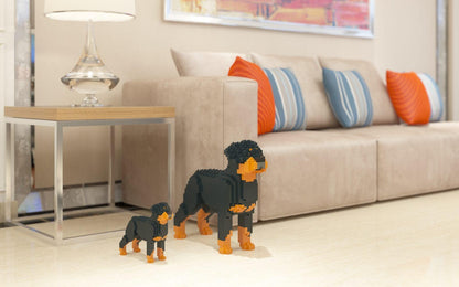 Rottweiler Dog Sculptures - LAminifigs , lego style jekca building set