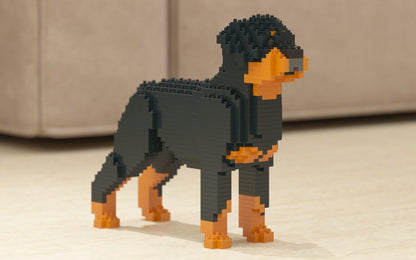 Rottweiler Dog Sculptures - LAminifigs , lego style jekca building set