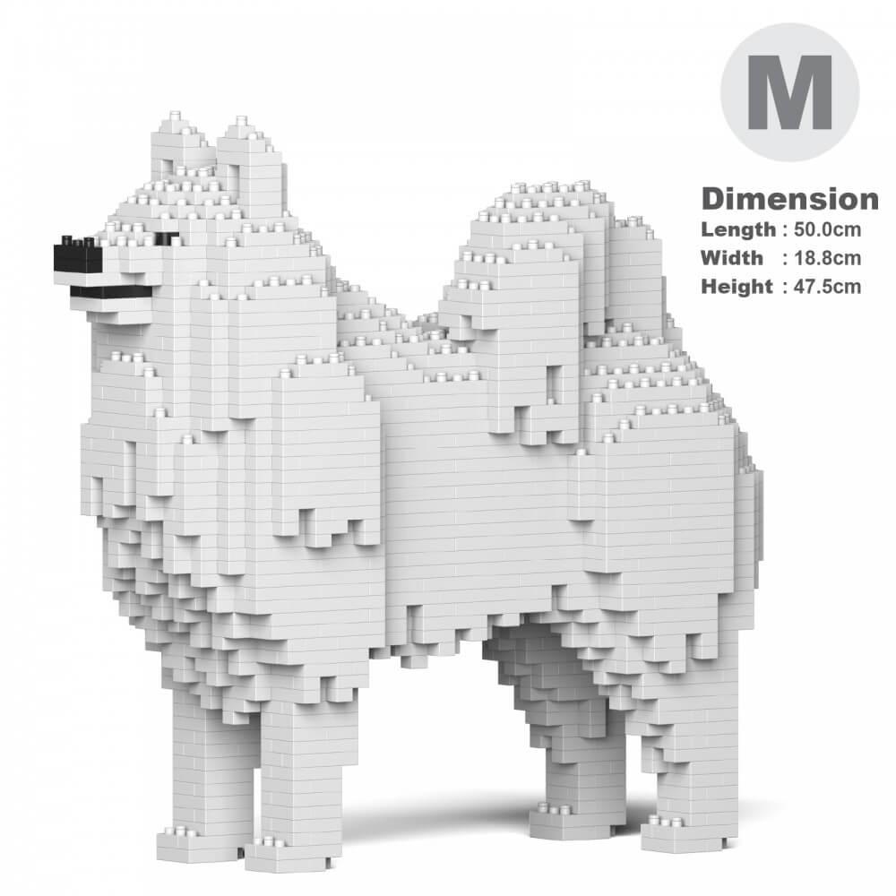 Samoyed Dog Sculptures - LAminifigs , lego style jekca building set