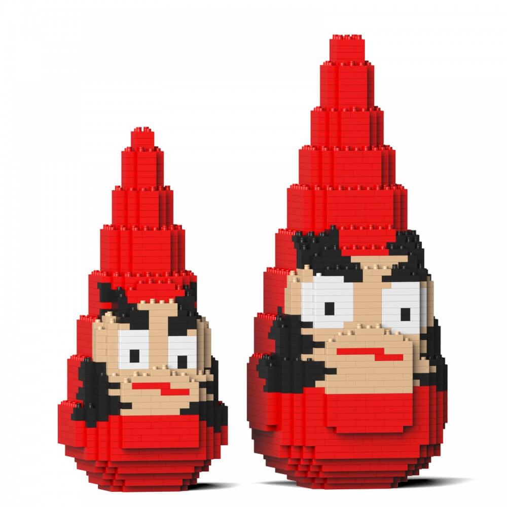 Sankaku Daruma Sculptures - LAminifigs , lego style jekca building set