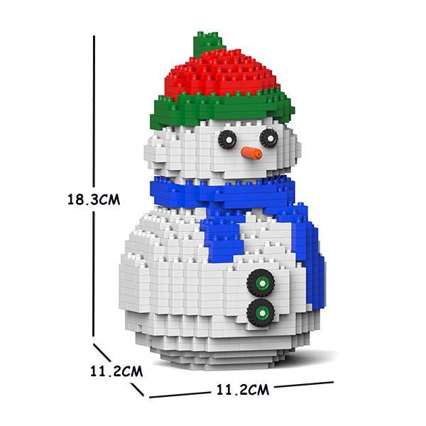 Santa Claus and Snowman Building Kits - LAminifigs , lego style jekca building set