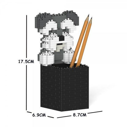 Schnauzer Pencil Cup - LAminifigs , lego style jekca building set