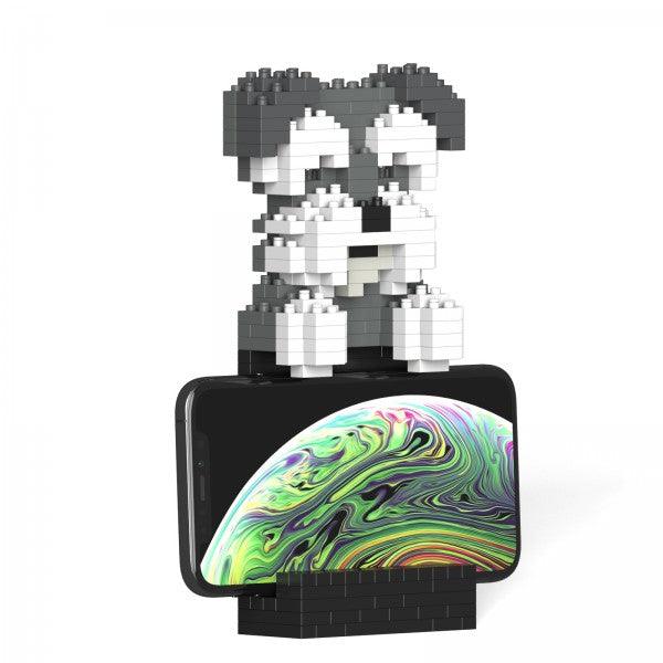 Schnauzer Phone Stand - LAminifigs , lego style jekca building set