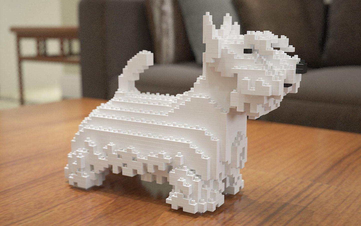 Scottish Terrier Dog Sculptures - LAminifigs , lego style jekca building set