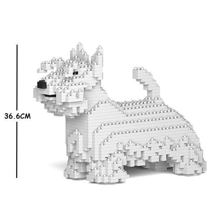 Scottish Terrier Dog Sculptures - LAminifigs , lego style jekca building set